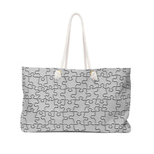 Load image into Gallery viewer, Gray Maze Weekender Bag