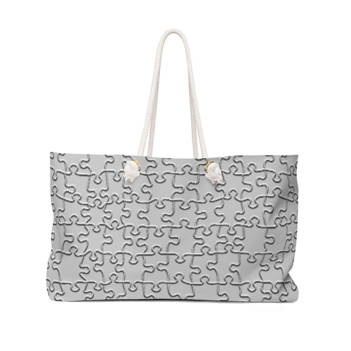 Gray Maze Weekender Bag