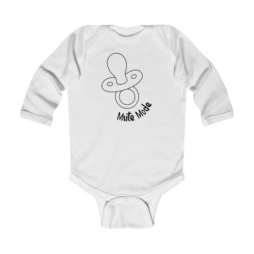 Mute Mode Baby Long Sleeve Bodysuit