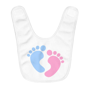 Feet Fleece Baby Bib