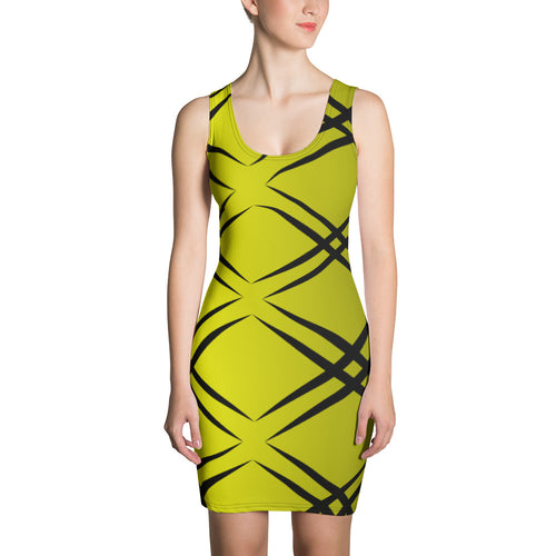 Imaginary Dynamic Yellow Quadrant Dress