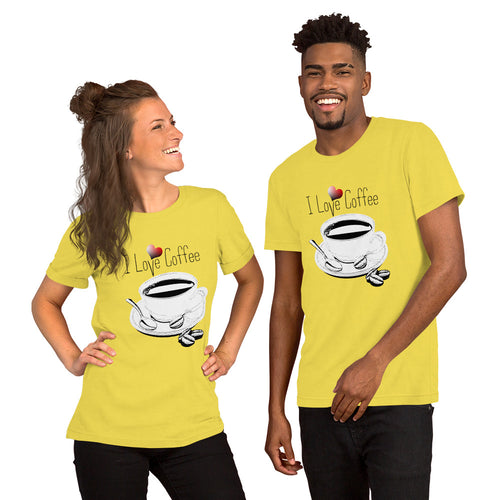 I Love Coffee Short-Sleeve Unisex T-Shirt