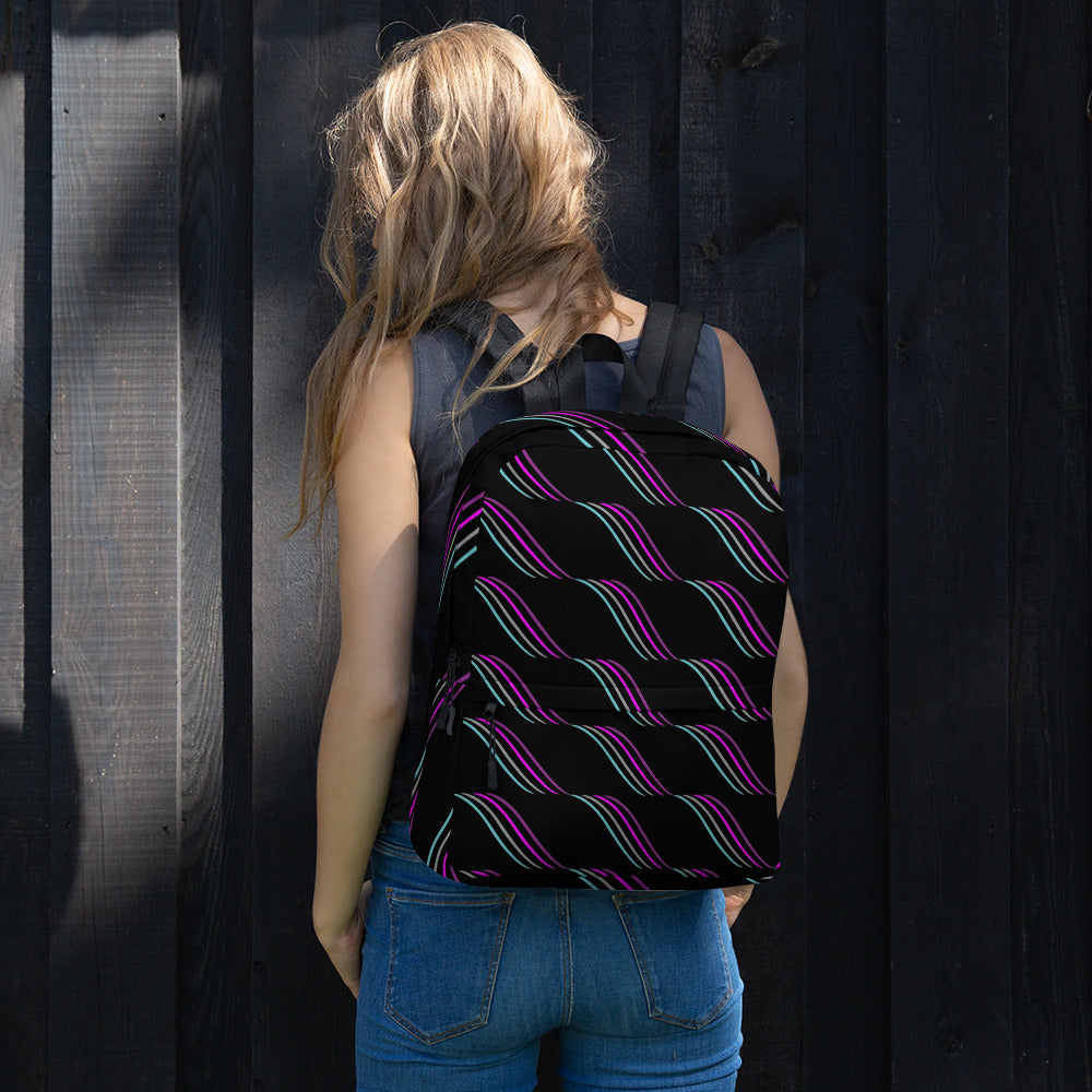 Black Waves Backpack