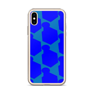 Shine Blue Dynamics iPhone Case