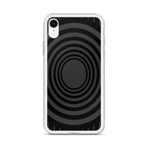 Gray Black Whirlpool iPhone Case