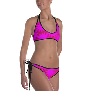 Pink Flowers Girl Bikini