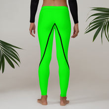 Load image into Gallery viewer, Black In Green Slides Leggings