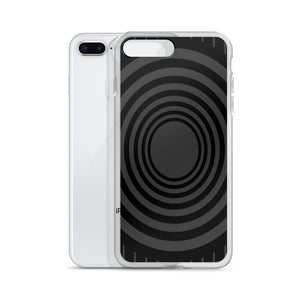 Gray Black Whirlpool iPhone Case