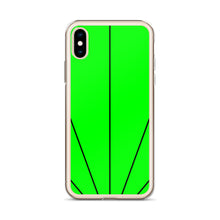 Load image into Gallery viewer, Green Shine In Black iPhone Case