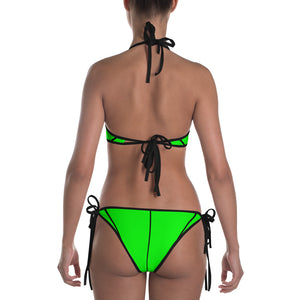 Green Black Complex Bikini