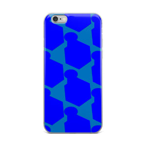 Shine Blue Dynamics iPhone Case