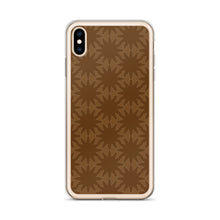 Load image into Gallery viewer, Brown Dynamic Flowers iPhone Case