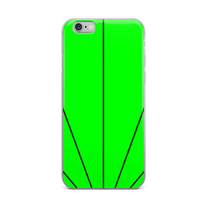 Green Shine In Black iPhone Case