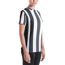 Load image into Gallery viewer, Black Strips Women&#39;s T-shirt