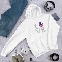 Load image into Gallery viewer, I Love USA Hooded Sweatshirt