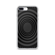 Load image into Gallery viewer, Gray Black Whirlpool iPhone Case