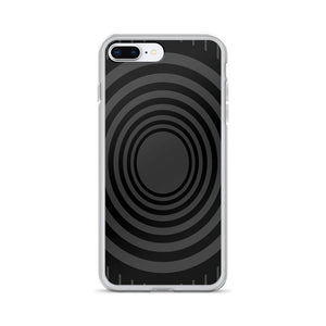 Gray Black Whirlpool iPhone Case