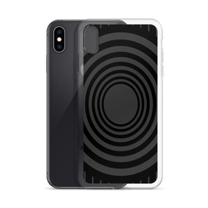 Gray Black Whirlpool iPhone Case