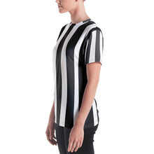 Load image into Gallery viewer, Black Strips Women&#39;s T-shirt