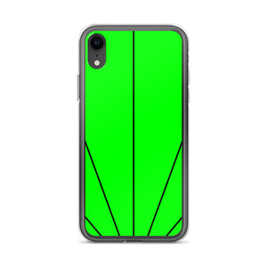 Green Shine In Black iPhone Case