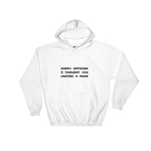 Load image into Gallery viewer, Sorry Officer Hooded Sweatshirt