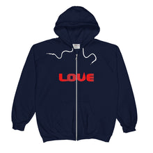 Load image into Gallery viewer, Love Unisex  Zip Hoodie