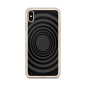 Gray Black Whirlpool iPhone Case