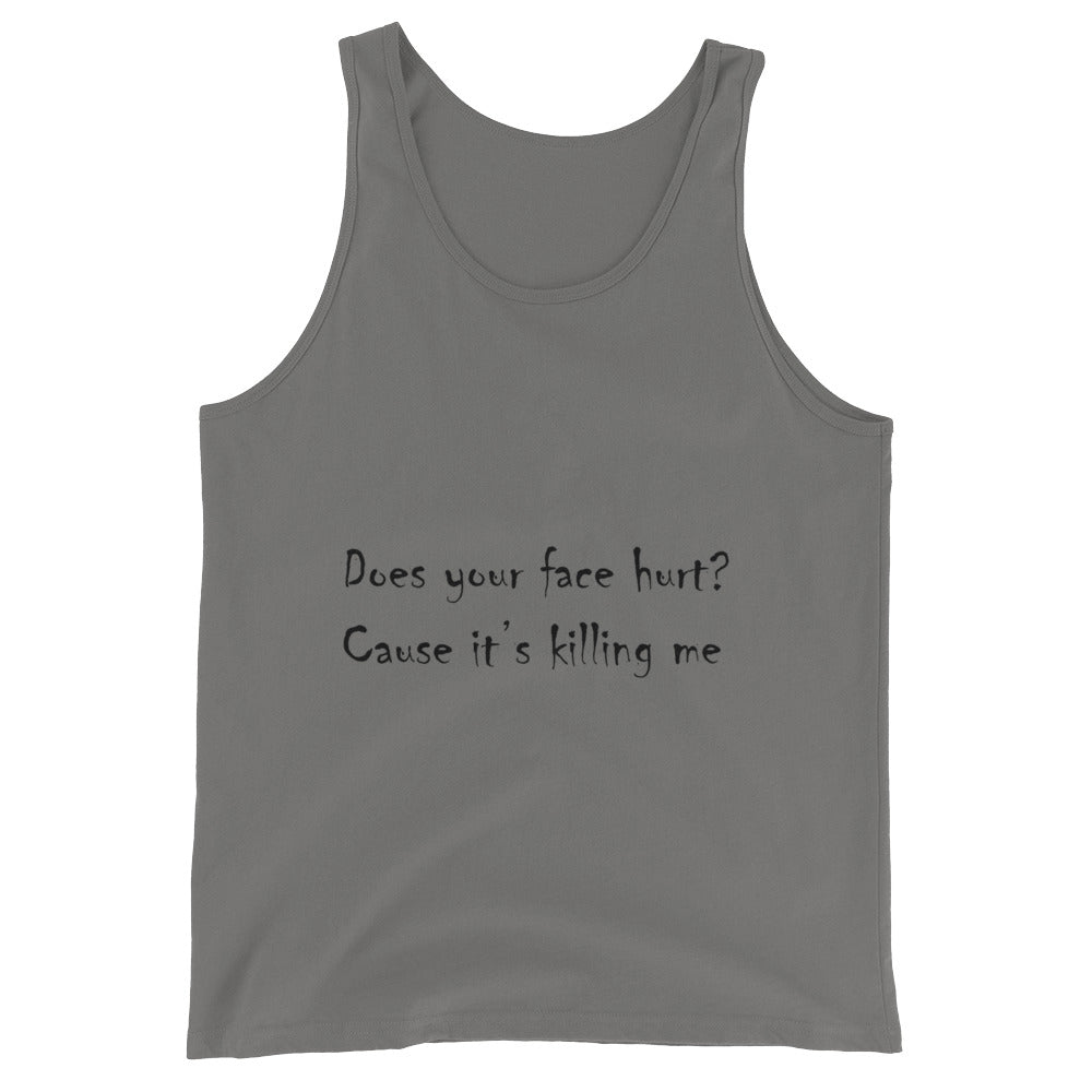 Your Face Hurt Unisex  Tank Top