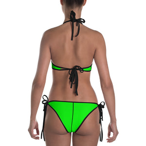 Green Black Complex Bikini