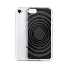 Load image into Gallery viewer, Gray Black Whirlpool iPhone Case