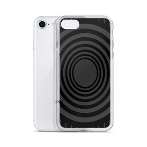 Gray Black Whirlpool iPhone Case