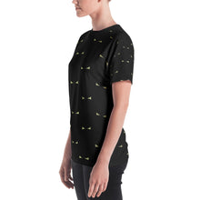 Load image into Gallery viewer, Golden Bats In Black Women&#39;s T-shirt