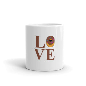 Love Donates White Glossy Mug