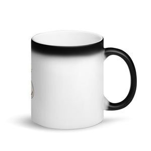 Just Married Matte Black Magic Mug