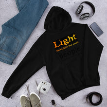 Load image into Gallery viewer, Light Travels Faster Hooded Sweatshirt