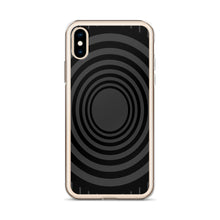 Load image into Gallery viewer, Gray Black Whirlpool iPhone Case