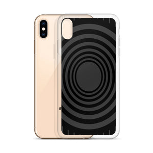 Gray Black Whirlpool iPhone Case