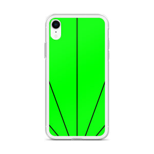 Green Shine In Black iPhone Case