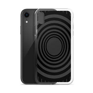 Gray Black Whirlpool iPhone Case