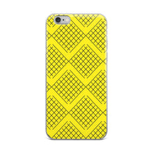 Load image into Gallery viewer, Imaginary Yellow Nets iPhone Case