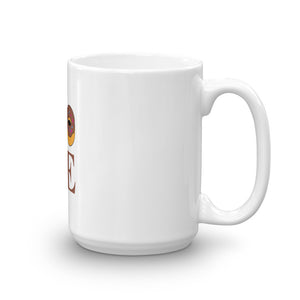 Love Donates White Glossy Mug