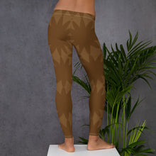 Load image into Gallery viewer, Dynamic Brown Flowers Leggings