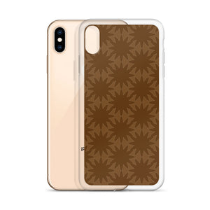 Brown Dynamic Flowers iPhone Case