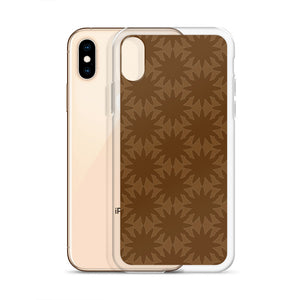 Brown Dynamic Flowers iPhone Case