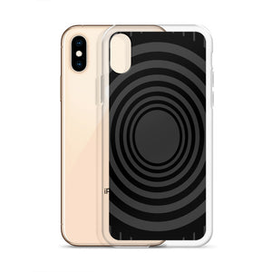 Gray Black Whirlpool iPhone Case