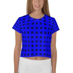 Blue Jail Crop Tee