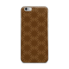 Load image into Gallery viewer, Brown Dynamic Flowers iPhone Case