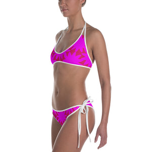 Pink Flowers Girl Bikini