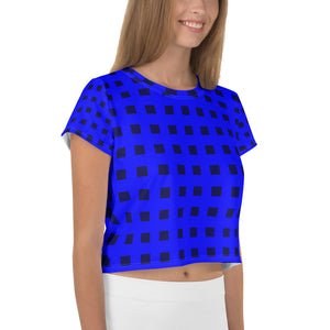 Blue Jail Crop Tee