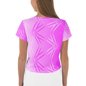 Dynamic Pink Retinal Crop Tee